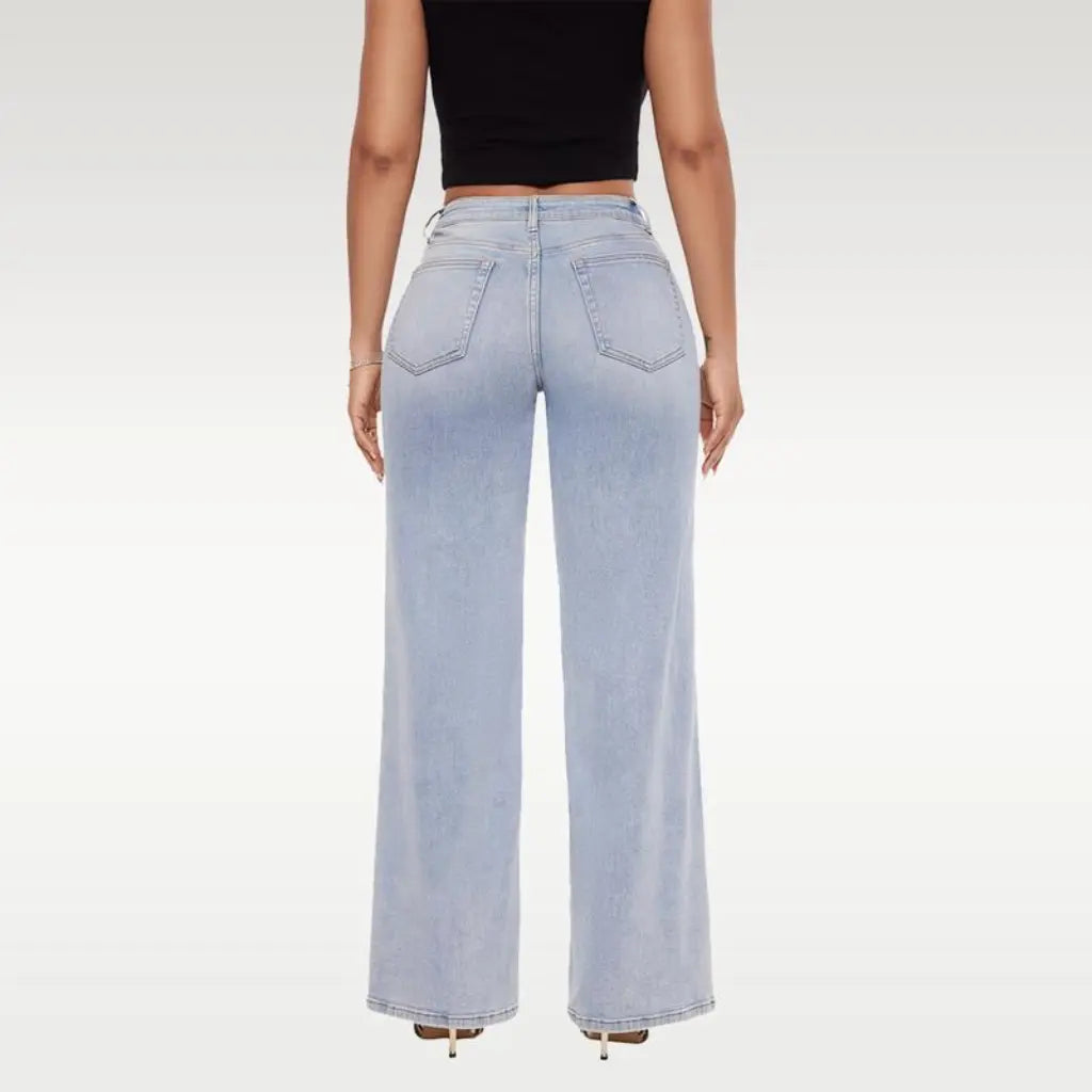 Liftella™ Mid-Low Rise Stretch Wide-Leg Jeans