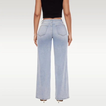 Liftella™ Mid-Low Rise Stretch Wide-Leg Jeans