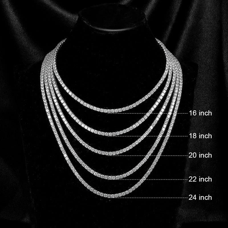 ETHEREA Moissanite Tennis Necklace